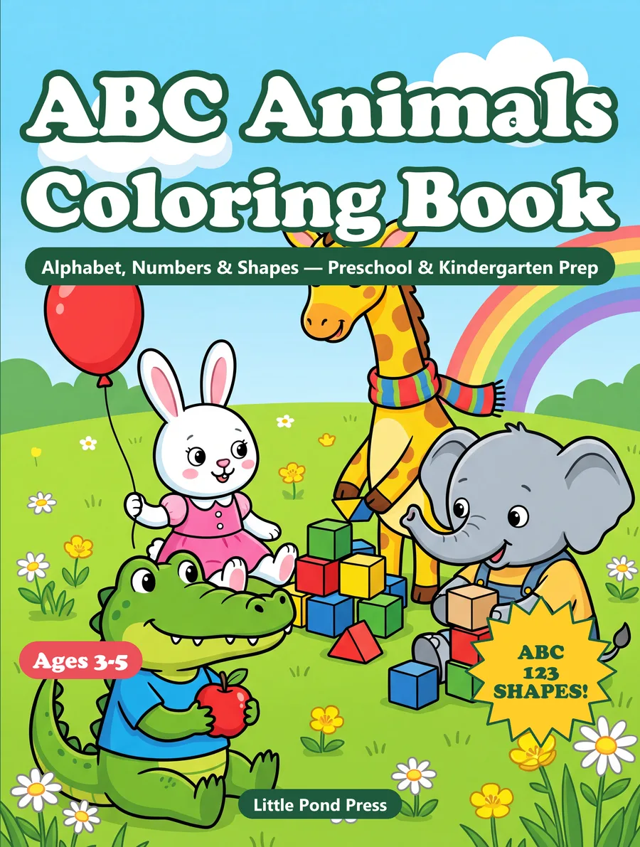 Cover of ABC Animals Coloring Book
