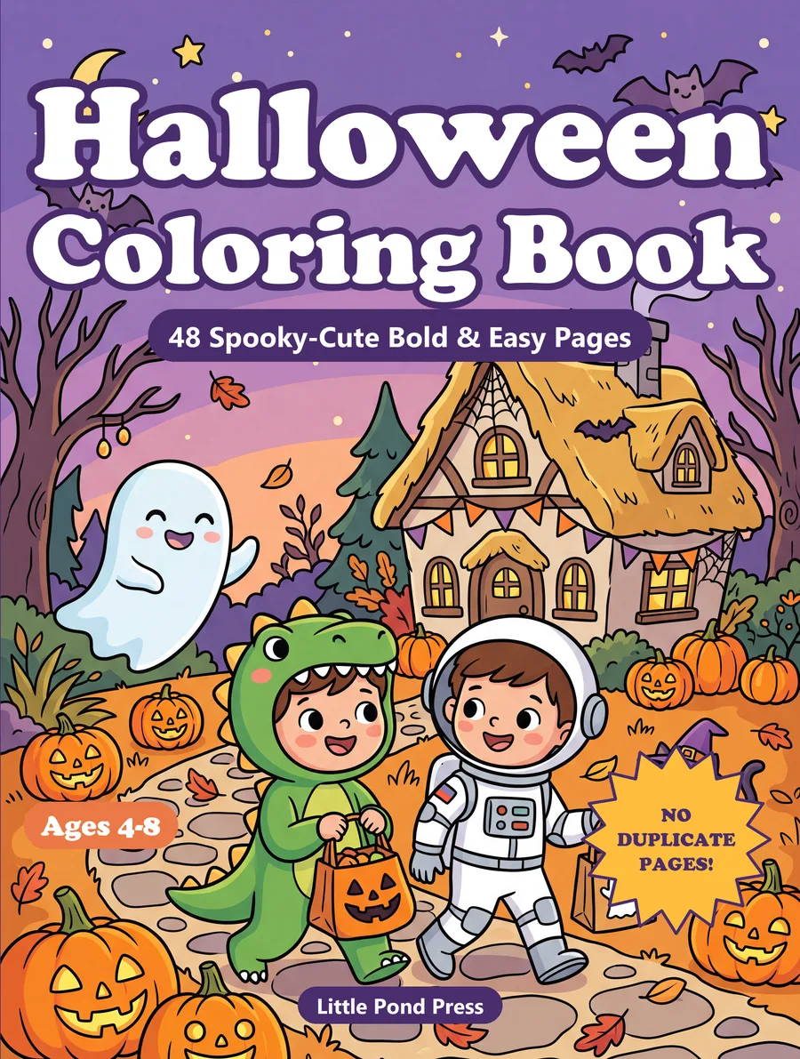 Cover of Halloween Coloring Book