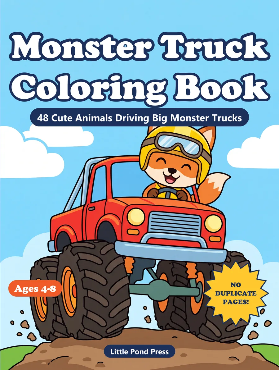 Cover of Monster Truck Coloring Book