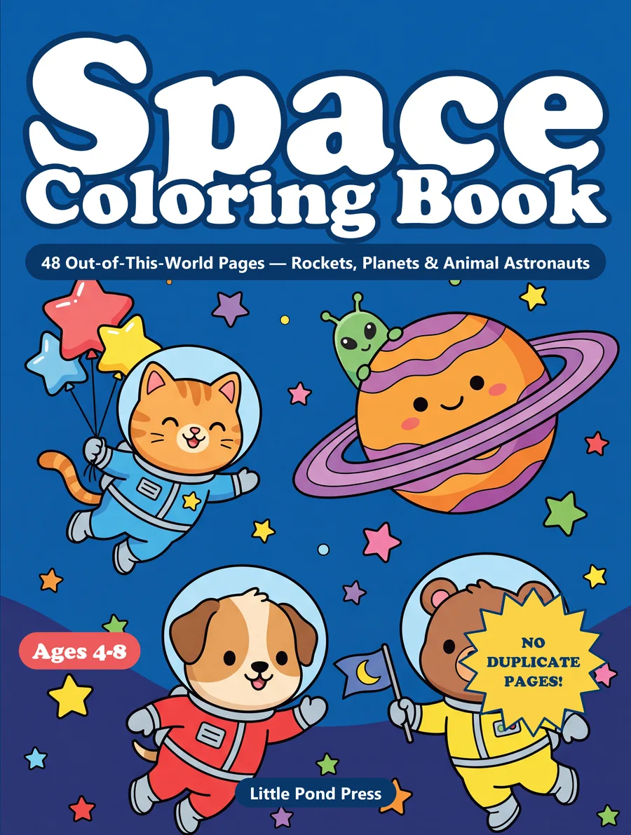 Cover of Space Coloring Book