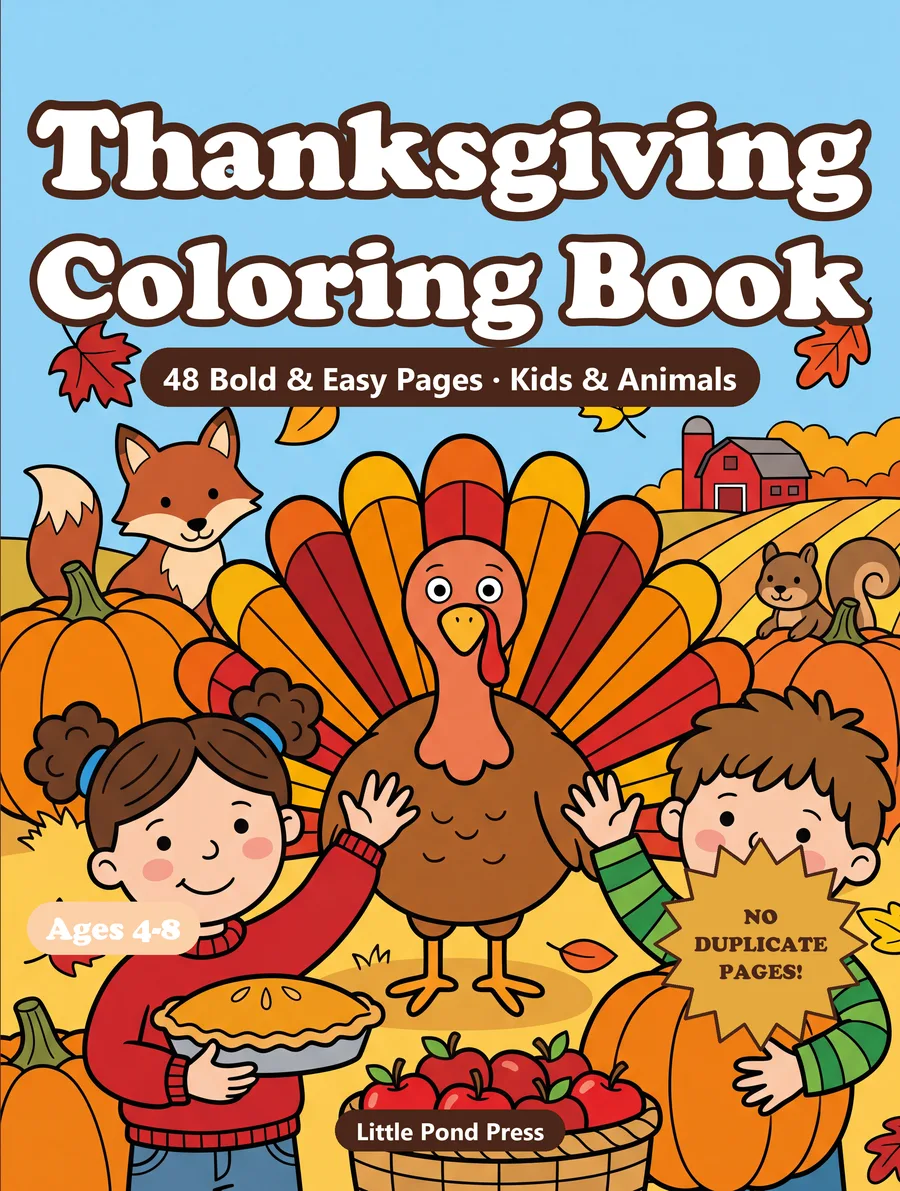 Cover of Thanksgiving Coloring Book