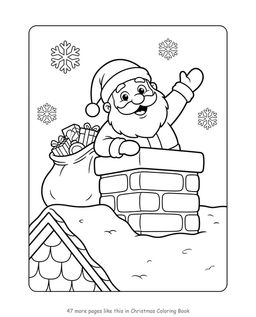 Sample page from Christmas Coloring Book
